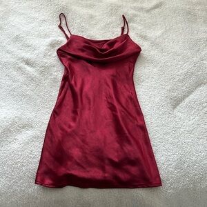 Satin mini dress